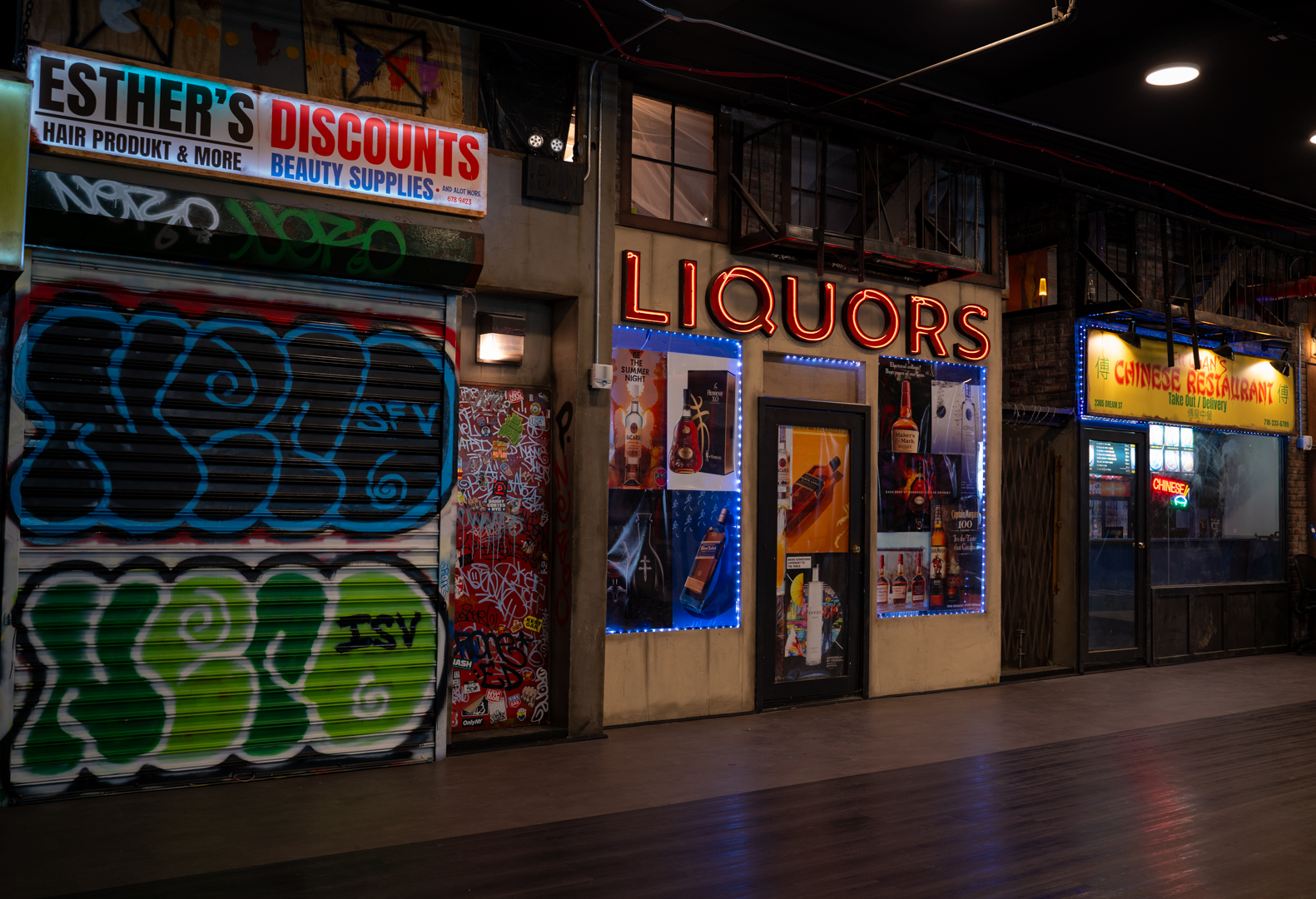 Storefronts & graffiti